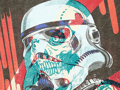 storm trooper drawing editorial illustration illustration procreate star wars stormtrooper