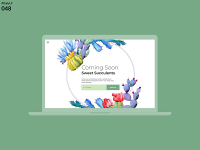DailyUI 048 - Coming Soon app dailyui design desktop mockup sketchapp ui uidesign ux uxui