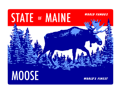 State of Maine | Moose 1940s maine moose