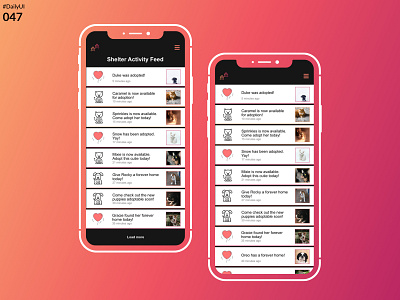 DailyUI 047 - Activity Feed app dailyui design mobile mockup sketchapp ui uidesign user experience uxui