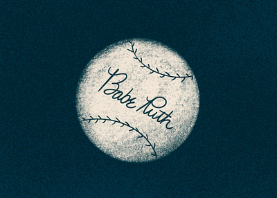 The Sandlot babe ruth baseball dribbleweeklywarmup illustration retro texture the sandlot