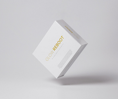 Glow Reboot Package Concept brand branding clean concept corporate design cosmetic design glow logo logo design minimal mockup package reboot