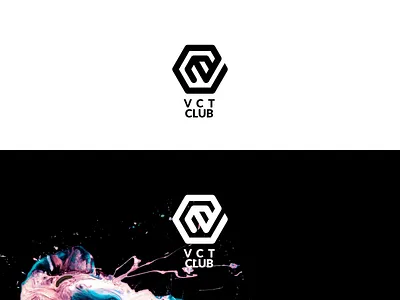 VCT Club 2 2d design flat icon logo minimalistic simple vector