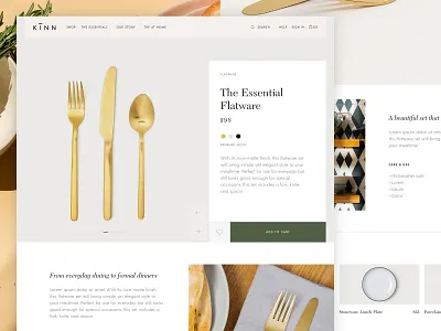 Kinn Home: Product Detail ecommerce funsize product detail website