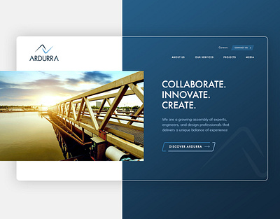 Ardurra animation civil engineering corporate corporate website interaction design ui ux web website design
