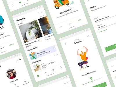 Noxxle Android adobe xd android app clean design ecommerce illustration mobile payment shopping simple store ui ux white