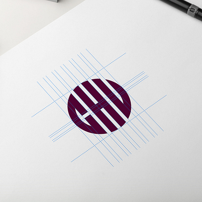 CHU Monogram logo design app branding design design logo icon lettering logo minimal typography vector