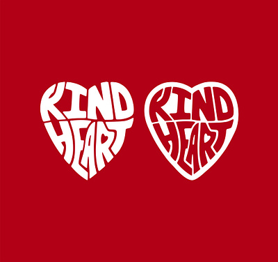 Kind Hearts be kind hand lettered hearts illustration kind kindness lettering process typography valentines