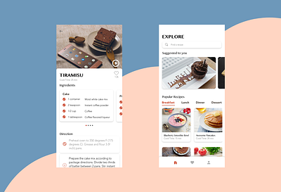 Cooking Recipe App app recipe app ui ux