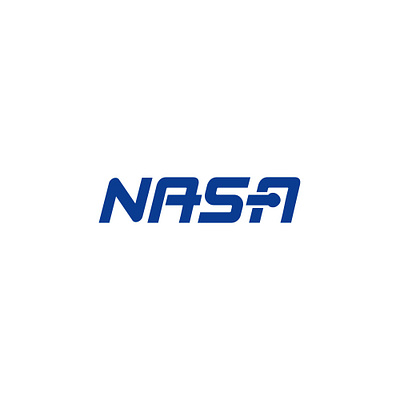 RE-DESIGN NASA LOGO (UNOFFICIAL) design logo flat design font logo design logomark logotype logotypes professional