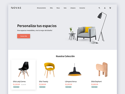 Furniture eCommerce Concept ecommerce ecommerce shop furniture landing