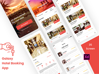 Galaxy Hotel Booking App app graphics design hotel hotel app hotel booking illustrator design mobile app design photoshop design room booking sketchapp ui design ux design xd design