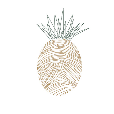 Alternative pineapples 03 design illustration vector