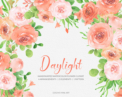 Free Daylight Watercolor Flower Clipart, PNG beautiful blushrose daylight digitalillustration floralart floraldesign flowerclipart flowerdesign flowerillustration free freedownload gogivo graphics handpainted instantdownload png roseclipart transparent watercolorclipart watercolorpainting