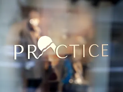 Practice Logo illustration logo typography