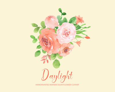 Free Daylight Watercolor Flower Clipart, PNG beautiful blushrose daylight digitalillustration floralart floraldesign flowerclipart flowerdesign flowerillustration free freedownload gogivo graphics handpainted instantdownload png roseclipart transparent watercolorclipart watercolorpainting