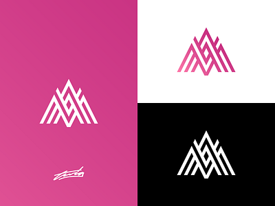 AVM Monogram brand branding design icon illustration illustrator lettering logo monogram typography vector