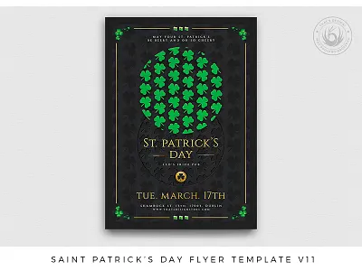 Saint Patricks Day Flyer Template V11 bar beer brewery clover club clubs day flyer green ireland irish party poster pub saint paddys saint patrick saint patricks saint patricks day st patricks template