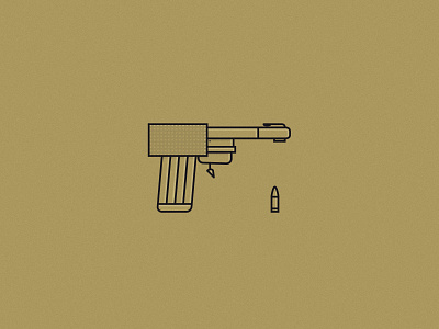 Dribbble Weekly Warmup 007 2d ai bond dribbbleweeklywarmup flat flat graphic gold illustration illustrator james bond vector