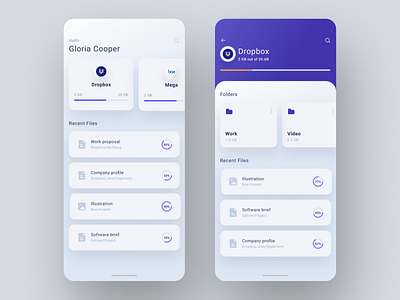 File Manager App android app app design clean cloud design file file manager file sharing file upload files interface ios manager mobile modern neuomorphism storage ui ux