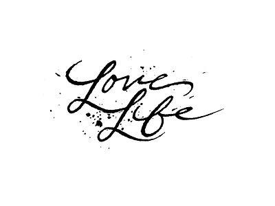 Love Life lettering life lifestyle lifestyle brand love lovelife tonyvoorhees tshirt design type typography