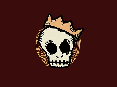 Skully King illustration photoshop