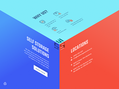 Web concept 3d colors concept exploration illustration landing page storage typography ui unfold web design website