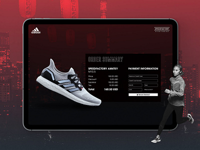 Daily UI :: 002 - Checkout adidas checkout checkout page dailyui design order page ui uichallenge