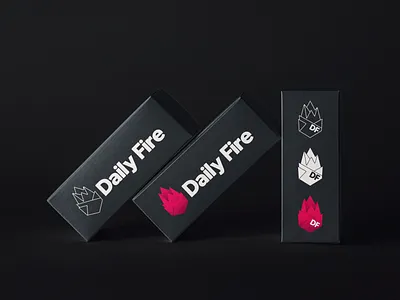Daily Fire logo variants branding daily fire design designer duelofdoves icon logo minimal typography ux vector