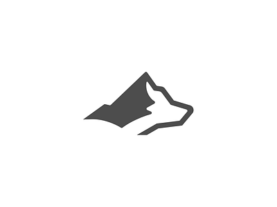 Wolf Mountain Logo adventure logo animal logo clever logo combination dog logo everest logo fox logo icon jackal logo logo modern logo mountain logo nature logo negative space pictorial mark simple logo travel logo wolf logo