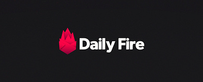 Daily Fire Logo branding daily fire design designer duelofdoves icon logo minimal typography ux vector