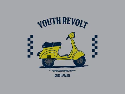 Scooter clothing design design flatdesign graphicdesign icon illustration illustrator typography vector vector illustration vectorart
