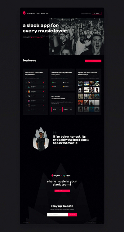 Daily Fire Landing Pages branding design designer duelofdoves eser experience icon landing page landing page concept landing page ui logo minimal typography userinterface ux vector