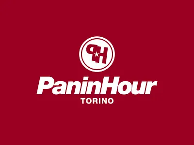 Paninhour — Sandwich Shop brand design branding design italic italy logo logo design logotype pictogram sandwich star symbol torino vector