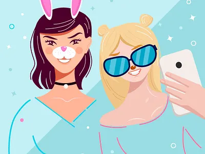 Mask kidding icon illustration