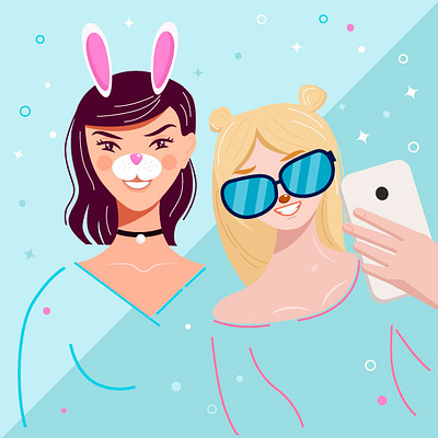 Mask kidding icon illustration