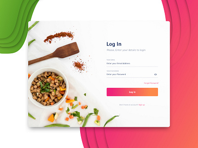 Login Page design ui ux