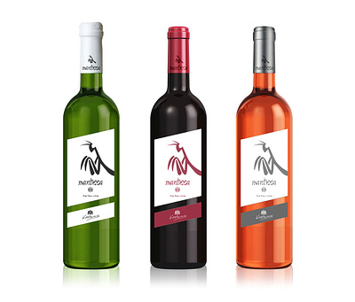 Colorful Wine Bottles bottle branding design illustration logo packaging typography wine