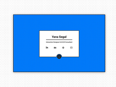 Yana Segal - Portfolio Landing page blue minimalistic pattern portfolio ui ux web design website