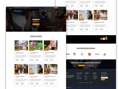 Causes Page design new website ui ui ux ui design uidesign uiux web web design web ui webdesign website website design