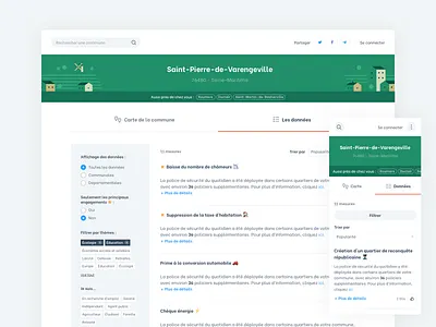 Near you - Result page city city guide data interface search ui webdesign