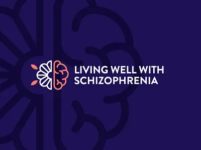 Living Well With Schizophrenia brand brand identity branding logo logo design minimal