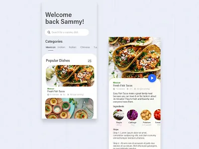 Receipe designer ui uiux userinterface