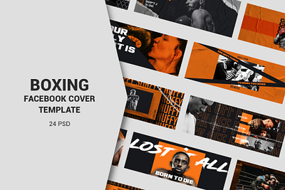 Boxing Facebook Cover Templates banner pack banners boxing business clothing design discount facebook cover fashion marketing post