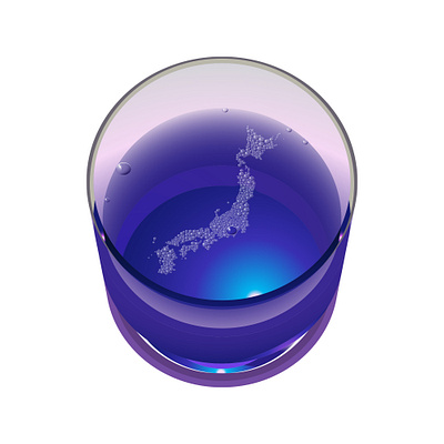 Japan bubbles benedictis bubbles cartoon cocktail design drink glass illustration japan marco de benedictis travel