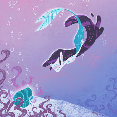 Mermaid character characterdesign childrensbook childrensbookillustration design detail illustration illustrator mermaid photoshop project ps