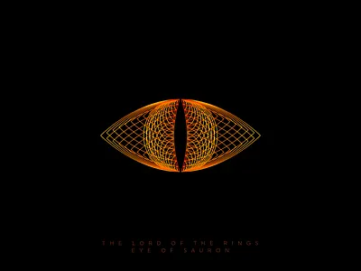 The Lord of The Rings - Eye of Sauron ball branding design eye favorit film fire gedas meskunas glogo gradient icon illustration lineart logo logo creation lord lord of the rings movie vector weekly warm up