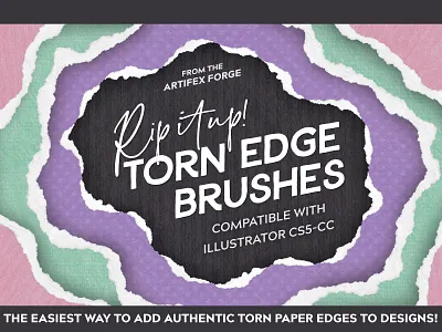 Tear it up - Torn Edge Brushes affinity affinity designer affinitydesigner brush brushes edge illustrator retro torn torn paper vector