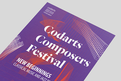 Codarts Composers Festival campaign design grafisch online poster tyopgraphy