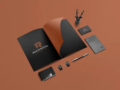 Rockwood Construction - Brand Identity bless creatics bold logo brand brand identity branding construction logo design icon logo logo design logo designer logo type logos mark typography visual identity